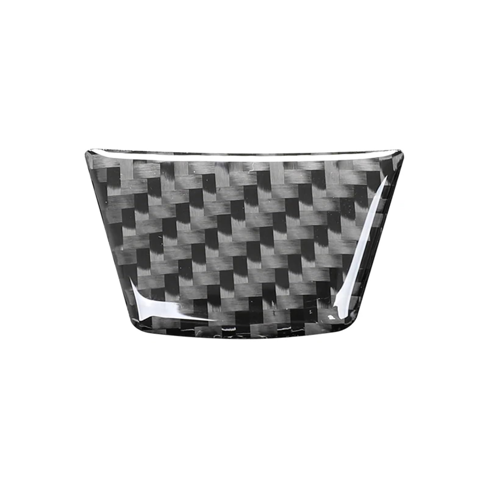 LUOWEINA Lenkradverkleidungs-Kinn-Dekorationsaufkleber, passend for BMW, 3er E90 2005–2012, Zubehör, Kohlefaser-Auto-Innenverkleidungsabdeckung Lenkradrahmenschutz(Black) von LUOWEINA