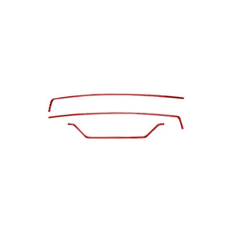 LUOWEINA Mittelarmaturenbrett-Aufkleber, passend for Ford, Mustang 2005–2009, Auto-Innenzubehör, Kohlefaser-Autoverkleidungsabdeckung Aufkleber für die Schalthebelmitte(L2) von LUOWEINA