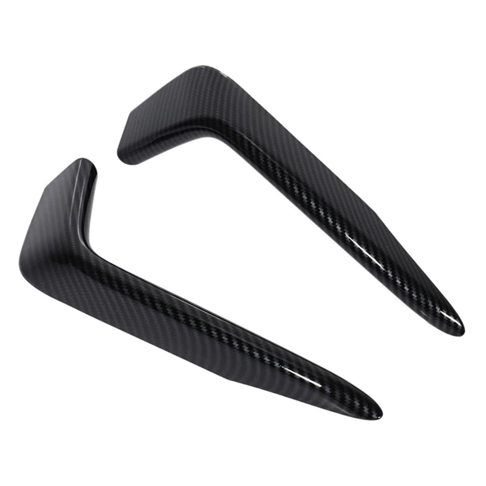 LUOWEINA Nebelschlussleuchte Trim Fit for Civic Hatchback 2019-2020 Auto Carbon Fiber Lampe Abdeckung Form Lünette Garnieren Aufkleber Nebelschlussleuchtenschutz von LUOWEINA