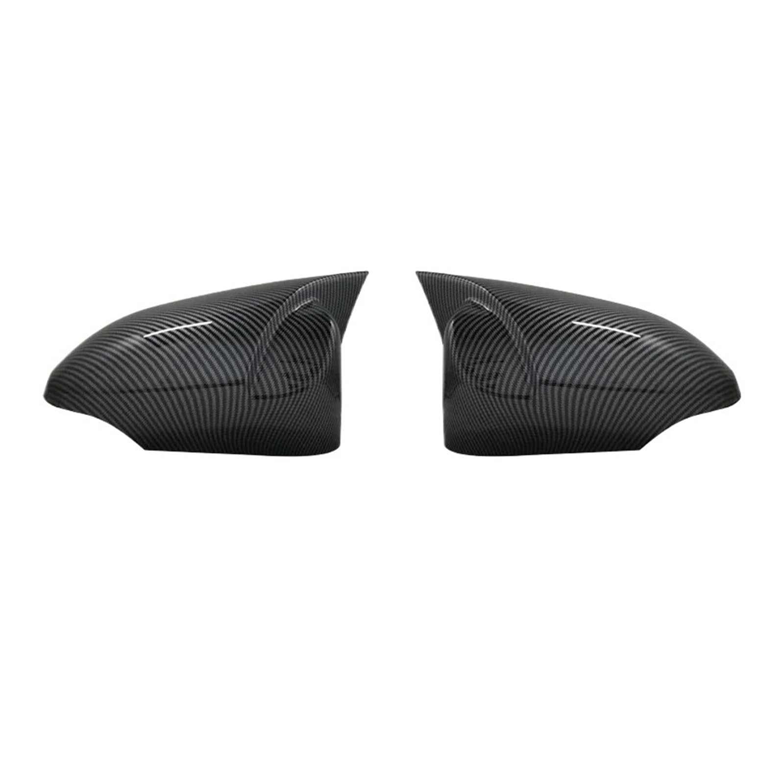 LUOWEINA Rückspiegelabdeckung, passend for Toyota, Yaris 2012–2019, Flügeltür-Seitenspiegelgehäuse Autospiegelabdeckung(Carbon fiber pattern) von LUOWEINA