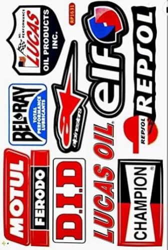 LURNODY 3 Bilder Roller Sticker Aufkleber Motorrad Racing Aufkleber, Helm Aufkleber Motorrad, Geeignet für Die Personalisierte Dekoration Von Fahrrädern, Motorrädern, Skateboards, Gepäck, Helmen Usw von LURNODY