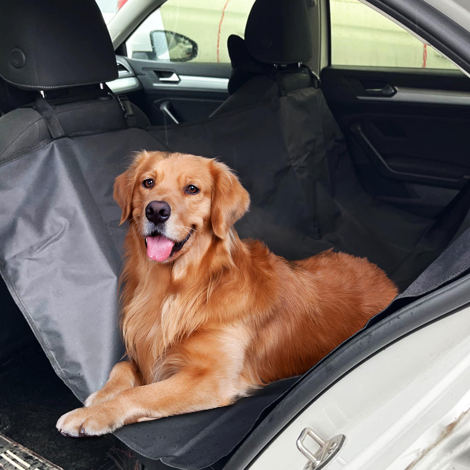 LURNODY Dog Car Seat Cover 55,11 * 51,18 Zoll, Hundeschutz Auto Rückbank Wasserdicht Und Kratzfest, Hundedecke Auto Geeignet für Haustierreisen, Autoschutz, Picknickmatte von LURNODY