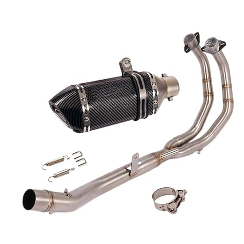 Auspuff Schalldämpfer Motorrad Für CBR500 CB500X CB500F 2013-2022 Auspuff Motorrad Header Rohr Verbinden Link Rohr 51mm Schalldämpfer von LUTFI