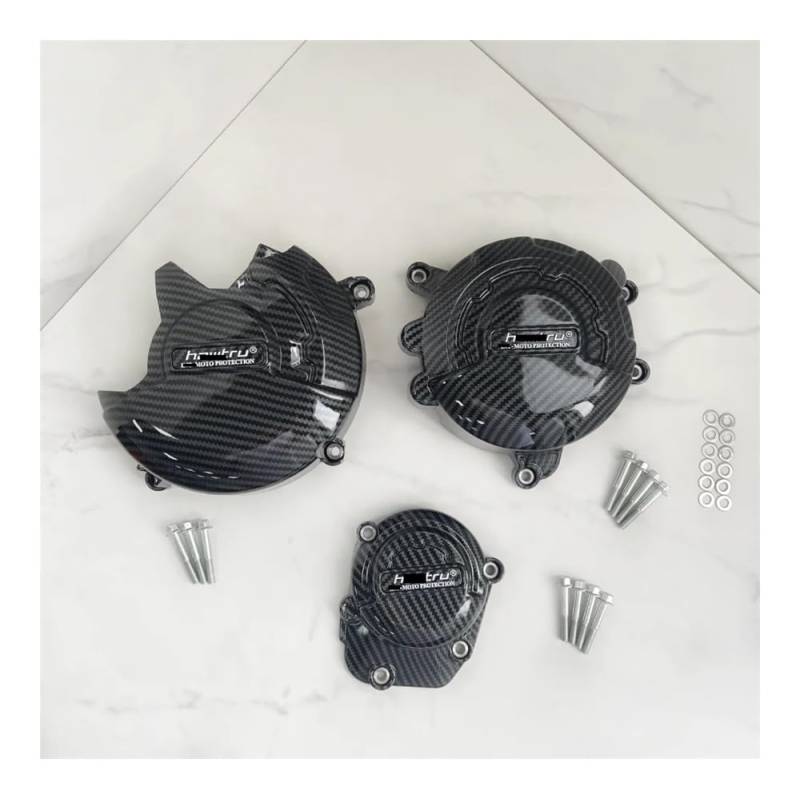 Motorkurbelgehäuse-Schutz FÜR Tr&iumph FÜR Tiger 850 2021-2023 FÜR Tiger900 2021-2023 Motor Schutzhülle Carbon-Look Motorrad Motor Abdeckung von LUTFI