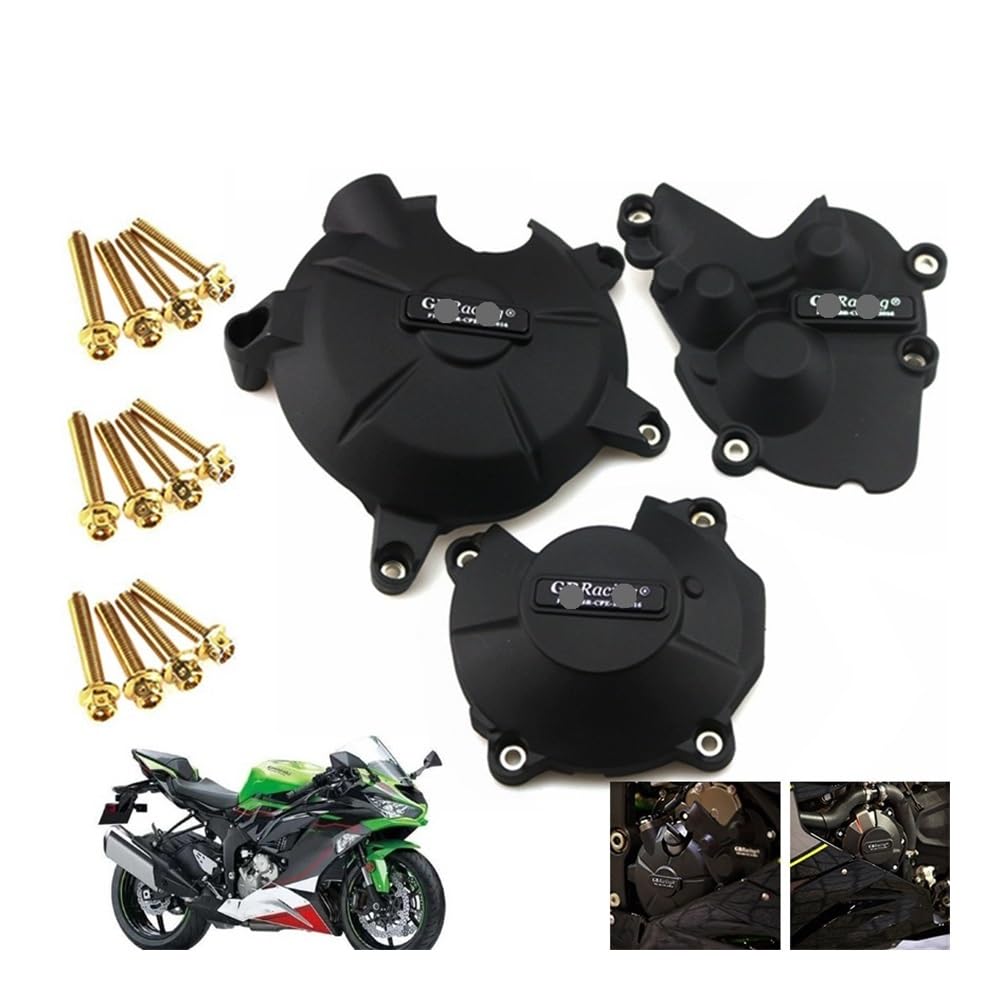 Motorkurbelgehäuse-Schutz Für Motorräder Motor Abdeckung Schutz Fall Für Kaw&asaki ZX6R 2007 08 09 10 12 13 14 15 16 18 19 2020 2021 2022 von LUTFI