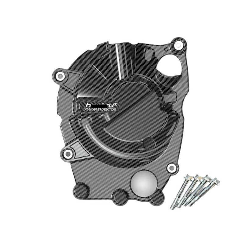 Motorkurbelgehäuse-Schutz Motorräder Motor Schutzhülle Für Kaw&asaki Für Ninja ZX-25R 2020-2023 ZX-4R ZX-4RR 2023-2024 Carbon Faser Druck von LUTFI