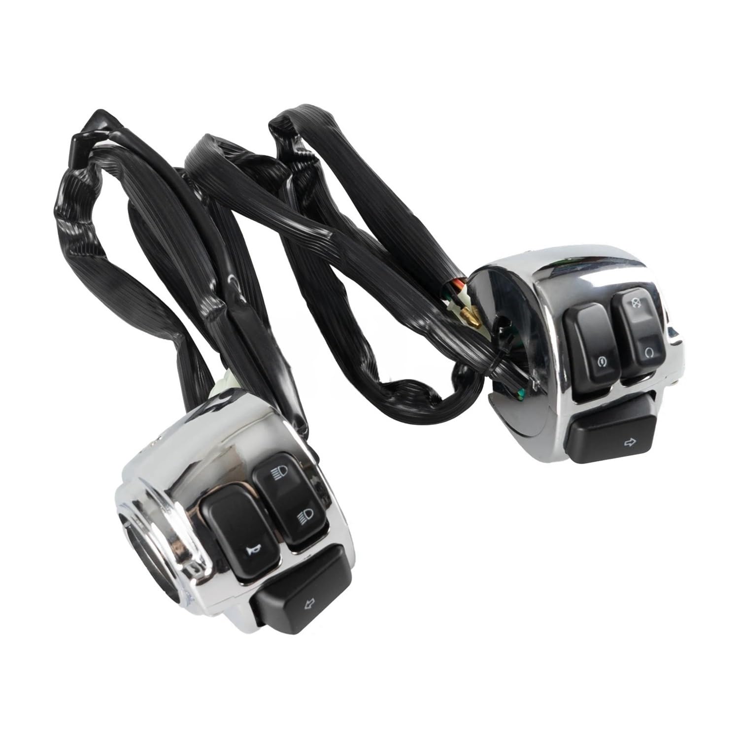 Motorrad Lenker Start Schalter 1 "25 Mm Motorrad Lenker Control Schalter Harness Für Ha&rley Für Softail Für Dyna Für Sportster V-Rod FXDF FXDWG 1996-2012 von LUTFI