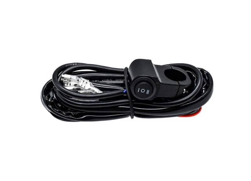 Motorrad Lenker Start Schalter Motorrad-Scheinwerferkabel, Scheinwerferkabel Und Kabelschalter, 12V, 14AWG, Relaiskabelbaum-Kit, Sicherung Für Umrüsten des Nebelscheinwerfers von LUTFI