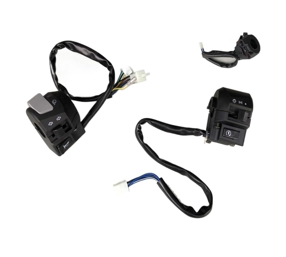 Motorrad Lenker Start Schalter Motorrad Switch Assy Hand Druckschalter Für Yam&aha YBR125 YBR 125 YB125Z/P/E Abbiegelicht Motorrad Zubehör von LUTFI