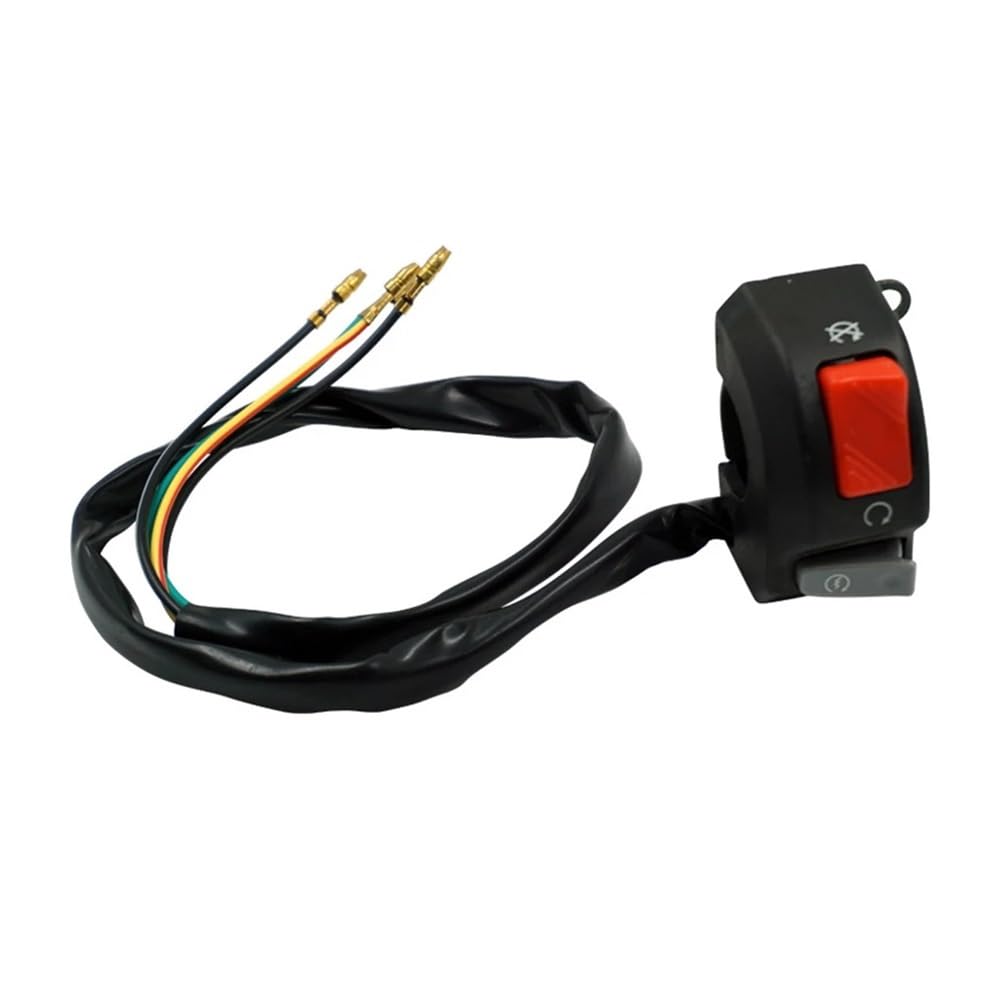 Motorrad Lenker Start Schalter Universal 7/8 "Motorrad Schalter Lenker Nebelscheinwerfer Horn Kill Switch ON Off Taste Zündung Schalter Motorrad Zubehör von LUTFI