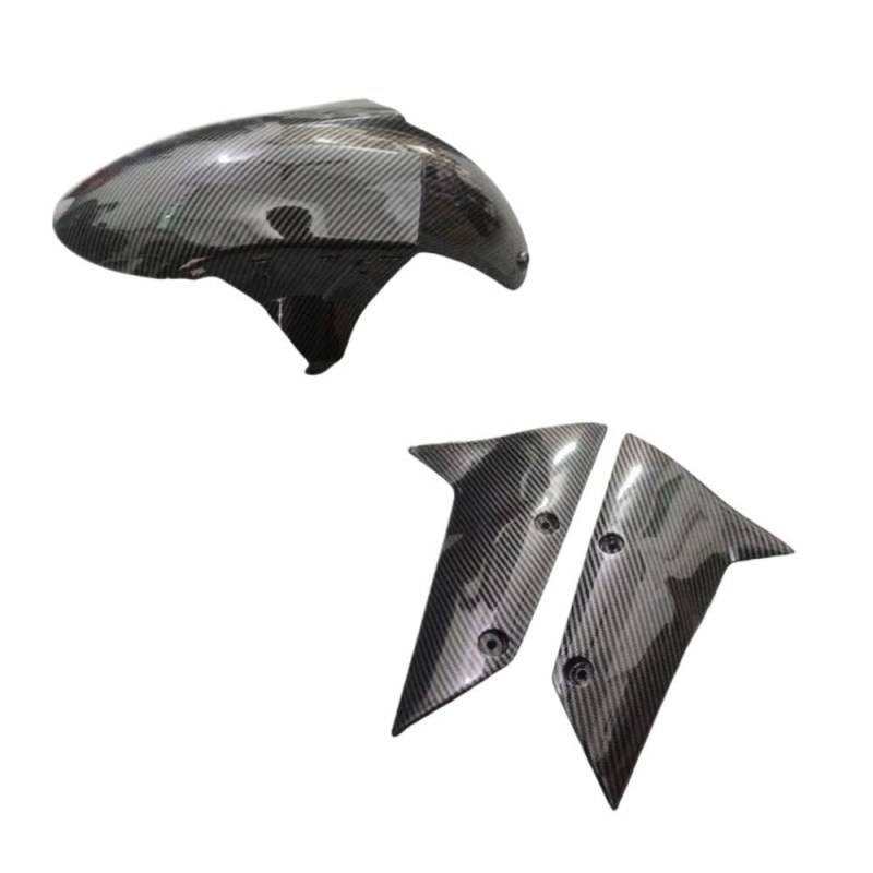 Motorrad Seitenverkleidung Verkleidung Vorne Kotflügel Abdeckung Gugel Panel Fit Für Ka&wasaki ZX6R ZX-6R ZX636 2005 2006 2007 2008 ZX10R ZX-10R 2004 2005-2007 von LUTFI