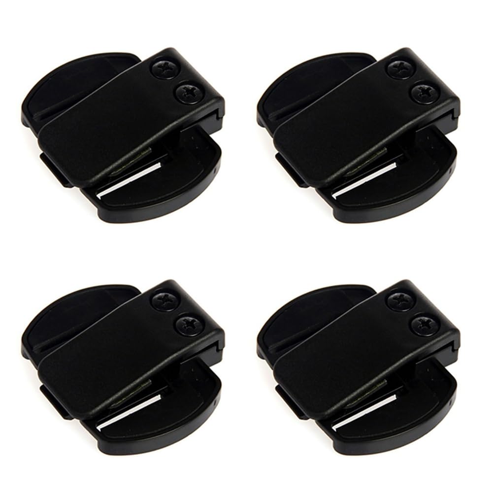 LUVIDE 4X Motorcycle Helmhalterung Intercom Clip V4 V6 Zubehör Motorradhelm Headset von LUVIDE