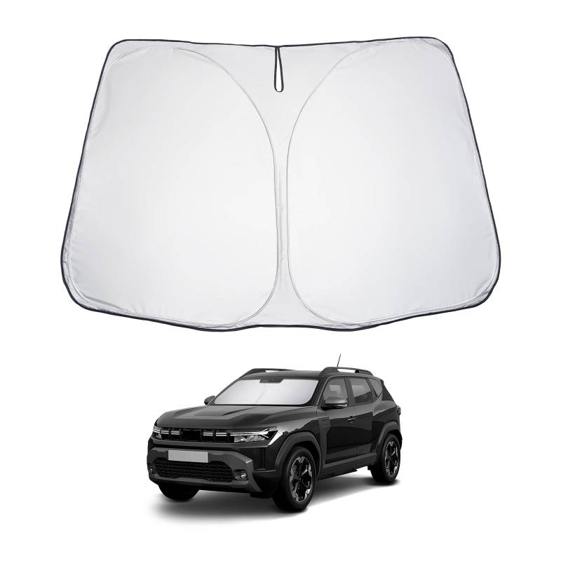 LUWU Sonnenschutz Auto Kompatibel mit Dacia Duster 3 2024 2025 Sonnenschutz Frontscheibe Innen Windschutzscheibe Sonnenschirm Sonnenblende Abkühlung UV Schutz Dacia Duster 3 Zubehör von LUWU
