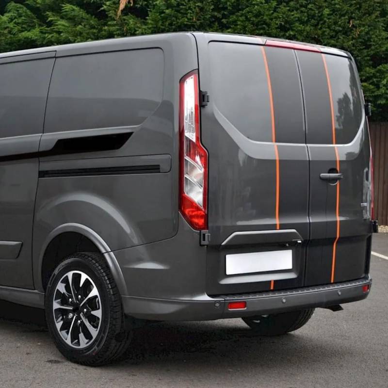 6 Teile/los Auto Motorhaube Seite Hinten Tür Aufkleber, Für Ford Transit Tourneo Custom Camper Van Sport Vinyl Aufkleber Tuning Auto Zubehör von LUZAOQ