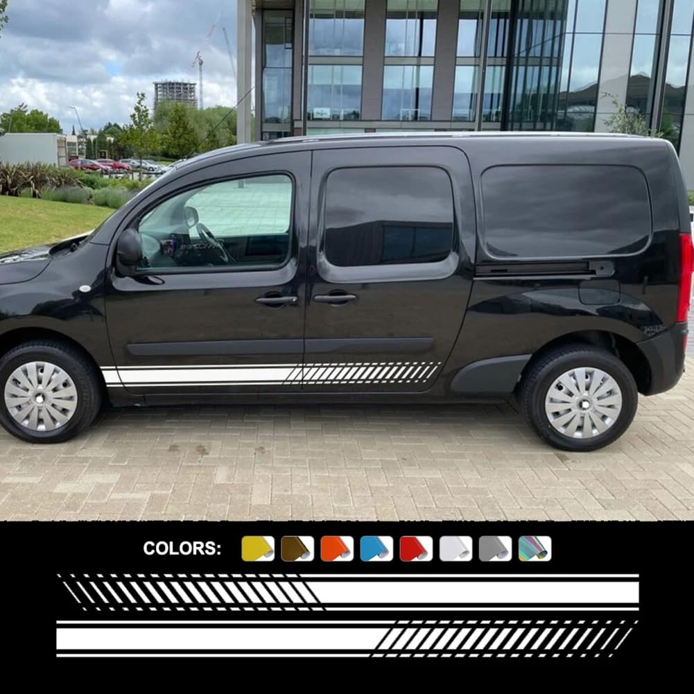 Autoaufkleber, Für B=ENZ Citan W415 T-Klasse, Für Nissan Townstar NV250, Für R=enault Kangoo Van Grafikstreifen Auto-Vinyl-Aufkleber von LUZAOQ