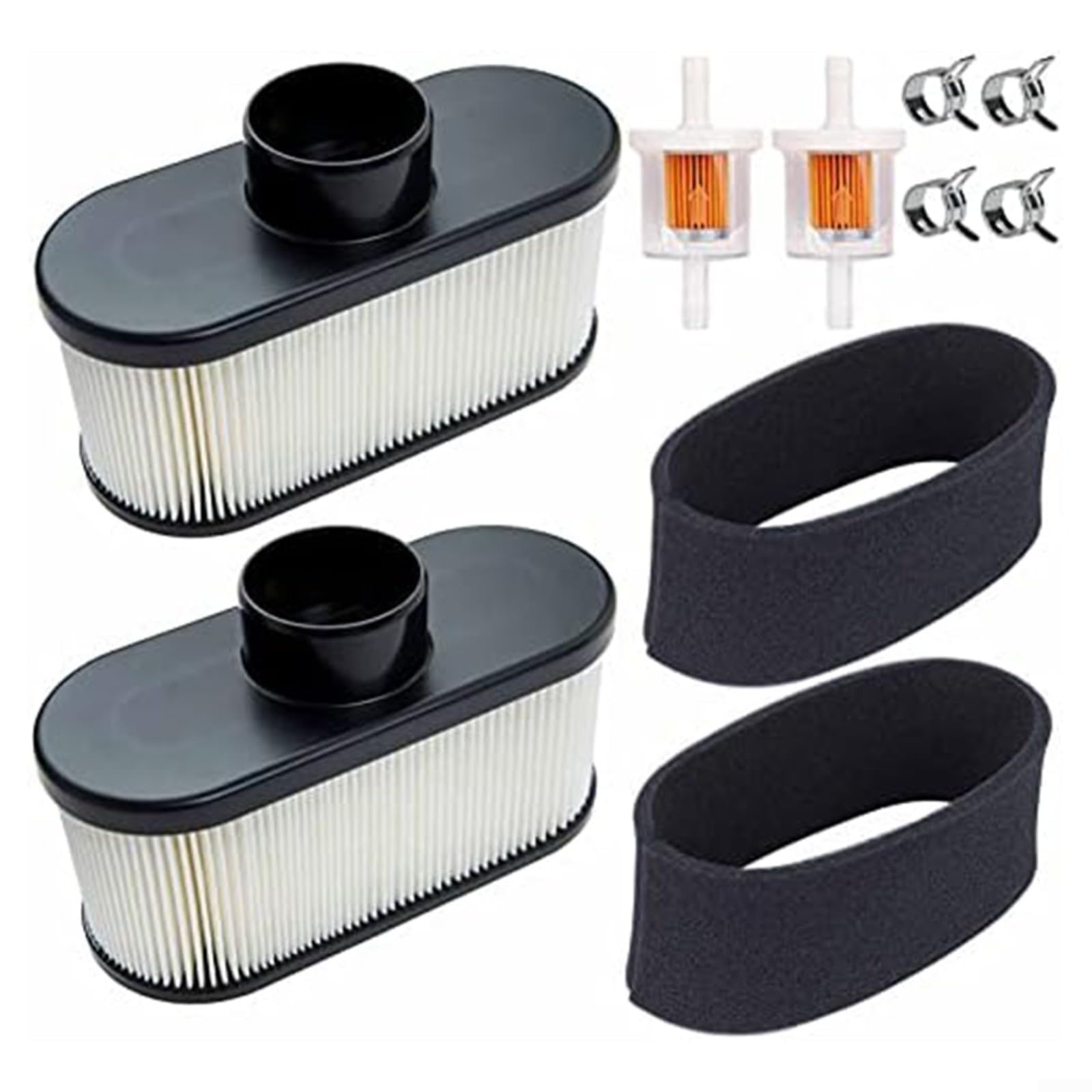 Rasenmäher-Luftfilter-Set, für 11013-7047 11013-0752 11013-0726 11013-7049 11013-7046 9999-0384 MIU12555 603059 102-44 2 x 30 cm. 0-X590 Modell-Wartungsset von LVYXON