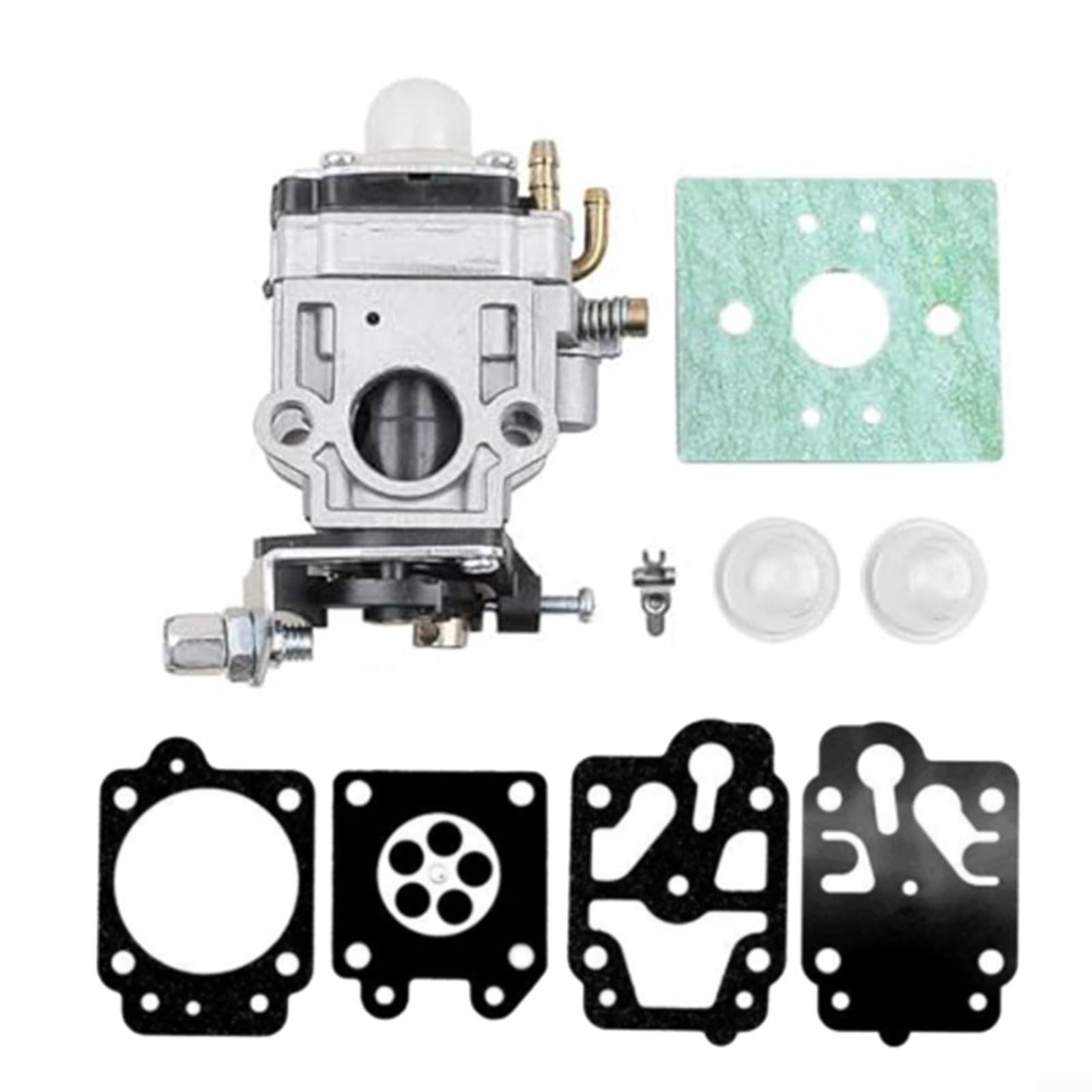 Vergaser-Kit aus Metall, kompatibel mit CG430 CG520 43CC 52CC 47CC 49CC 40-5 44-5 Motoren Rasenmäher-Teile, verbesserte Leistung, 2-Takt-Motor-Zubehör von LVYXON