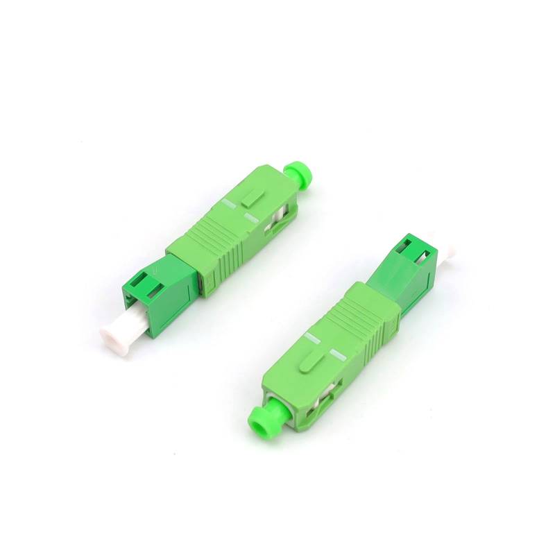 LWLWA Glasfaser Kupplung, 2 Stück LC/APC Buchse auf SC/APC Stecker, Singlemode Glasfaser Adapter, Hybrid-Glasfaser-Adapterstecker, für Glasfaser-Kommunikationsgeräte von LWLWA