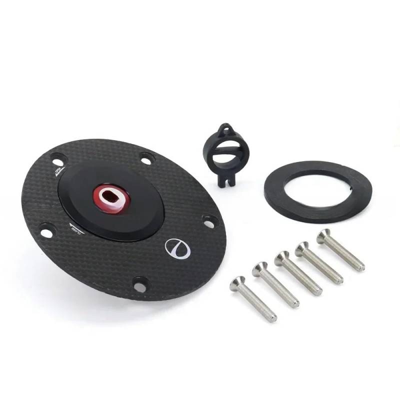 Kraftstofftank-Abdeckkappe Carbon Fiber Für Du&Cati 1098 1098S 2007-2008 1098R 2008-2009 Motorrad Zubehör Tankdeckel Abdeckung Key Lock Anti-diebstahl von LWNHYQPS