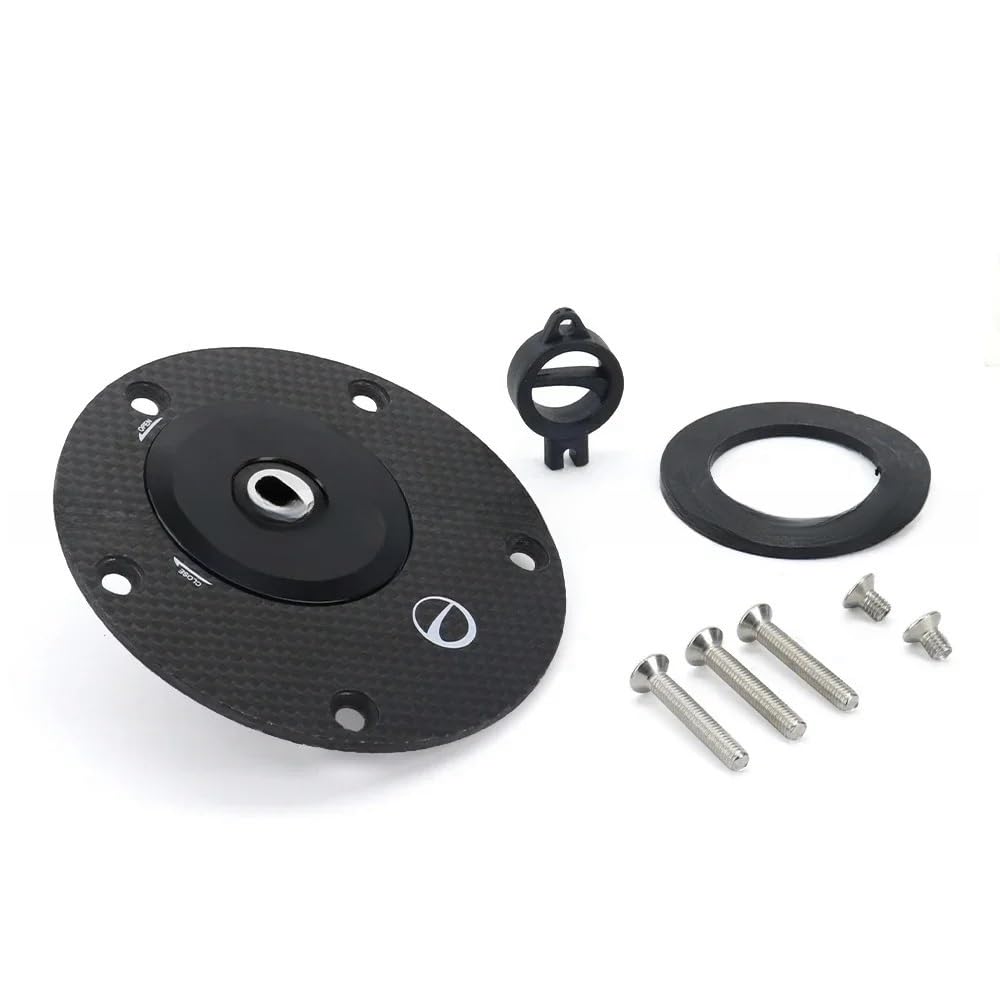 Kraftstofftank-Abdeckkappe Für Aprilia RS Tuono V4 RR 1100 RSV4 TUONOV4 Carbon Fiber Kit Motorrad Anti-Diebstahl Tankdeckel Quick Release Typ Zubehör von LWNHYQPS