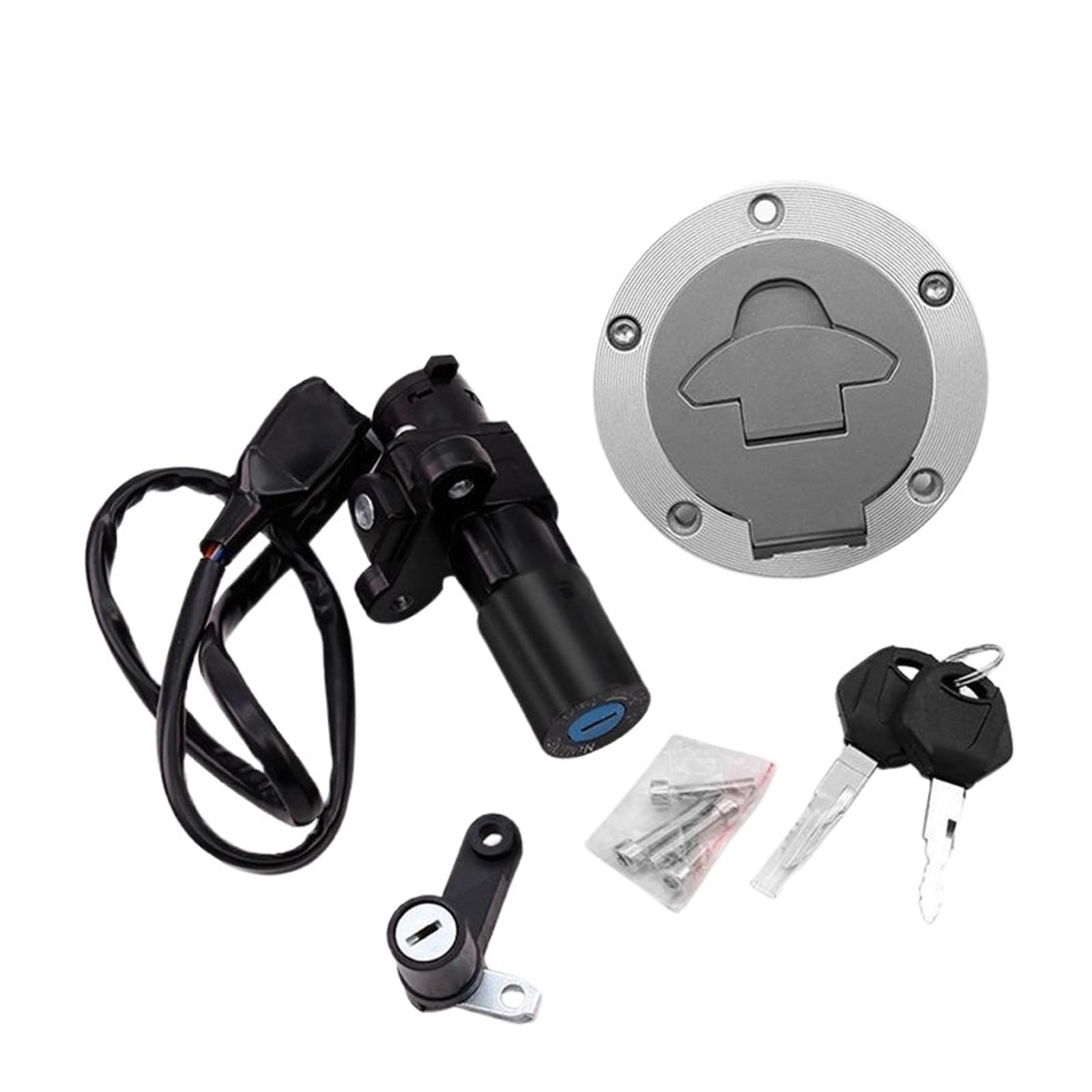 Kraftstofftank-Abdeckkappe Motorrad Zündschlüssel Sitz Schloss Kraftstoff Tank Tankdeckel Abdeckung Set Für Ya&maha YZF R3 R25 YZFR3 YZF-R3 YZFR25 YZF-R25 2015-2019 von LWNHYQPS