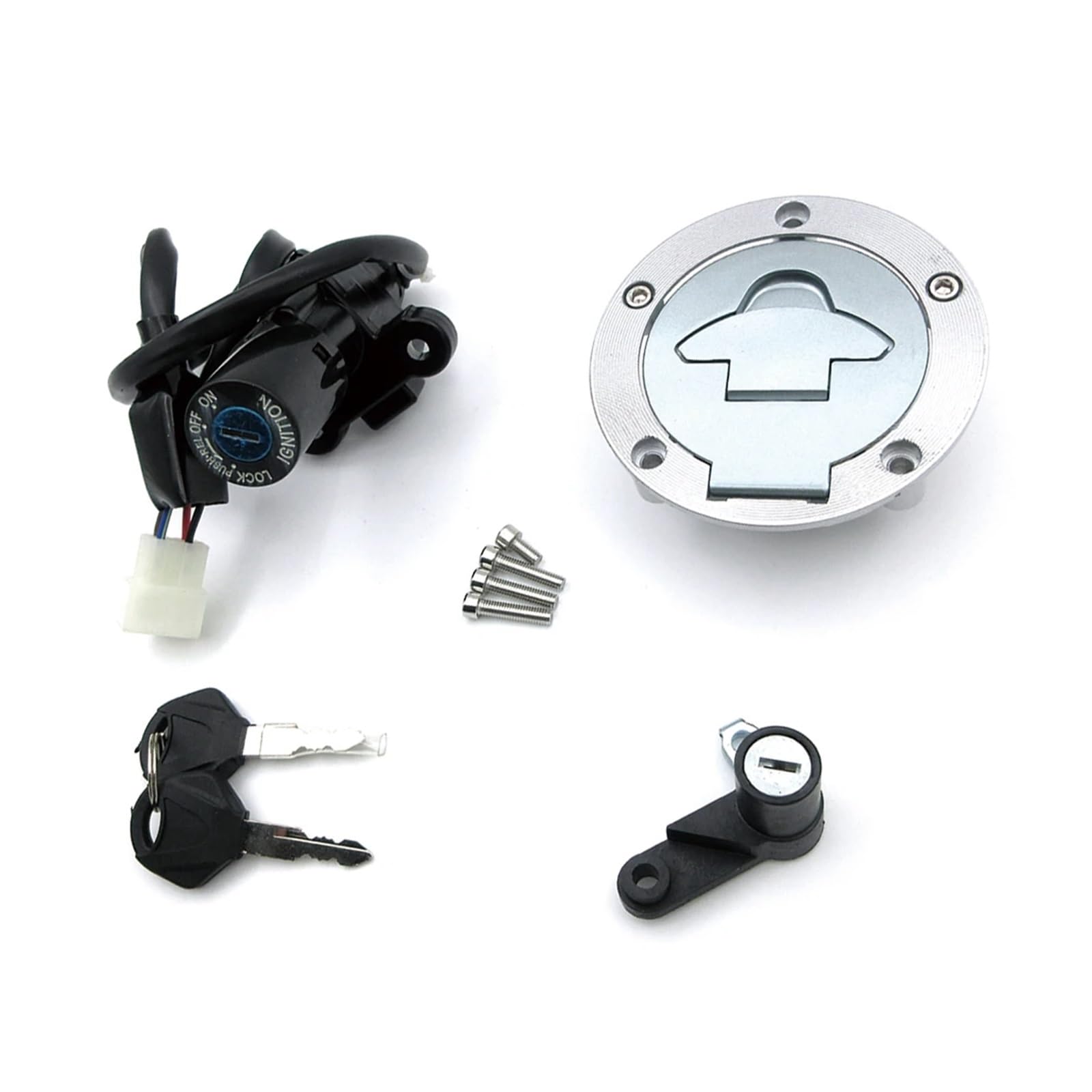 Kraftstofftank-Abdeckkappe Motorrad Zündschlüssel Sitz Schloss Kraftstoff Tank Tankdeckel Abdeckung Set Für Ya&maha YZF R3 R25 YZFR3 YZF-R3 YZFR25 YZF-R25 2015-2019 von LWNHYQPS