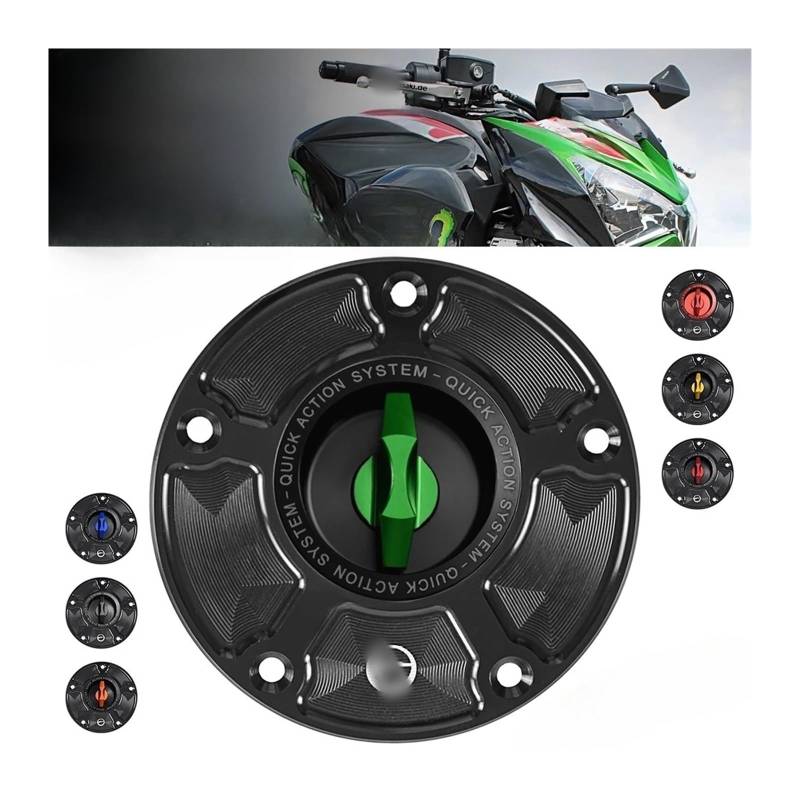 Kraftstofftank-Abdeckkappe Motorradzubehör Für Kawasaki Z750 Z800 Z1000 SX R ZZR1400 ZX6R ZX10R RR ER6R CNC Tankdeckel Keyless Öl Gas Abdeckung von LWNHYQPS