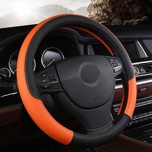 Maßgeschneidert Auto Rücksitz Anti Kick Pad für FIAT Doblo 2010+,Leder Staubdicht Schmutzabweisend Sitzschutz,Autositz Auto Zubehör, A-Orange von LXBSXY