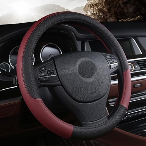 Maßgeschneidert Auto Rücksitz Anti Kick Pad für VW CC 2010-2023,Leder Staubdicht Schmutzabweisend Sitzschutz,Autositz Auto Zubehör, A-Wine Red von LXBSXY