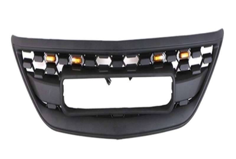 Frontgrill mit bernsteinfarbenen LED-Lichtern, kompatibel mit Lexus RX350 2004–2009, Auto-Frontstoßstange, modifiziertes Renngitter-Zubehör(with LED Light) von LXCHOU