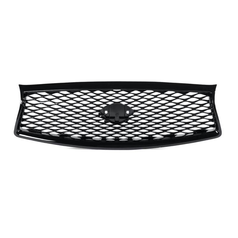 Glänzend Schwarze Auto-Frontstoßstangen-Mittelgrill-Netzverkleidung, kompatibel mit Infiniti Q50 Q50S 2014–2017, 2018–2022, Renngrills(for 14-17 Year Black) von LXCHOU