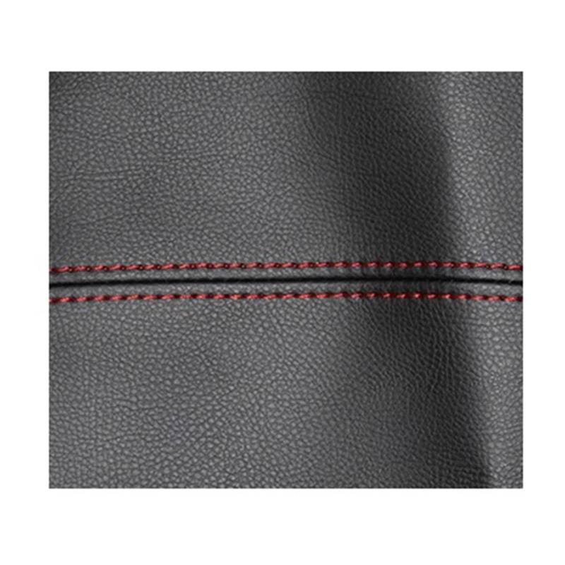 LXCHOU 2015 2016 2017 kompatibel for Jeep Mikrofaser Leder Auto Zubehör Auto Aufkleber Innen Tür Armlehne Schutz Abdeckung(Black Red Stitching) von LXCHOU