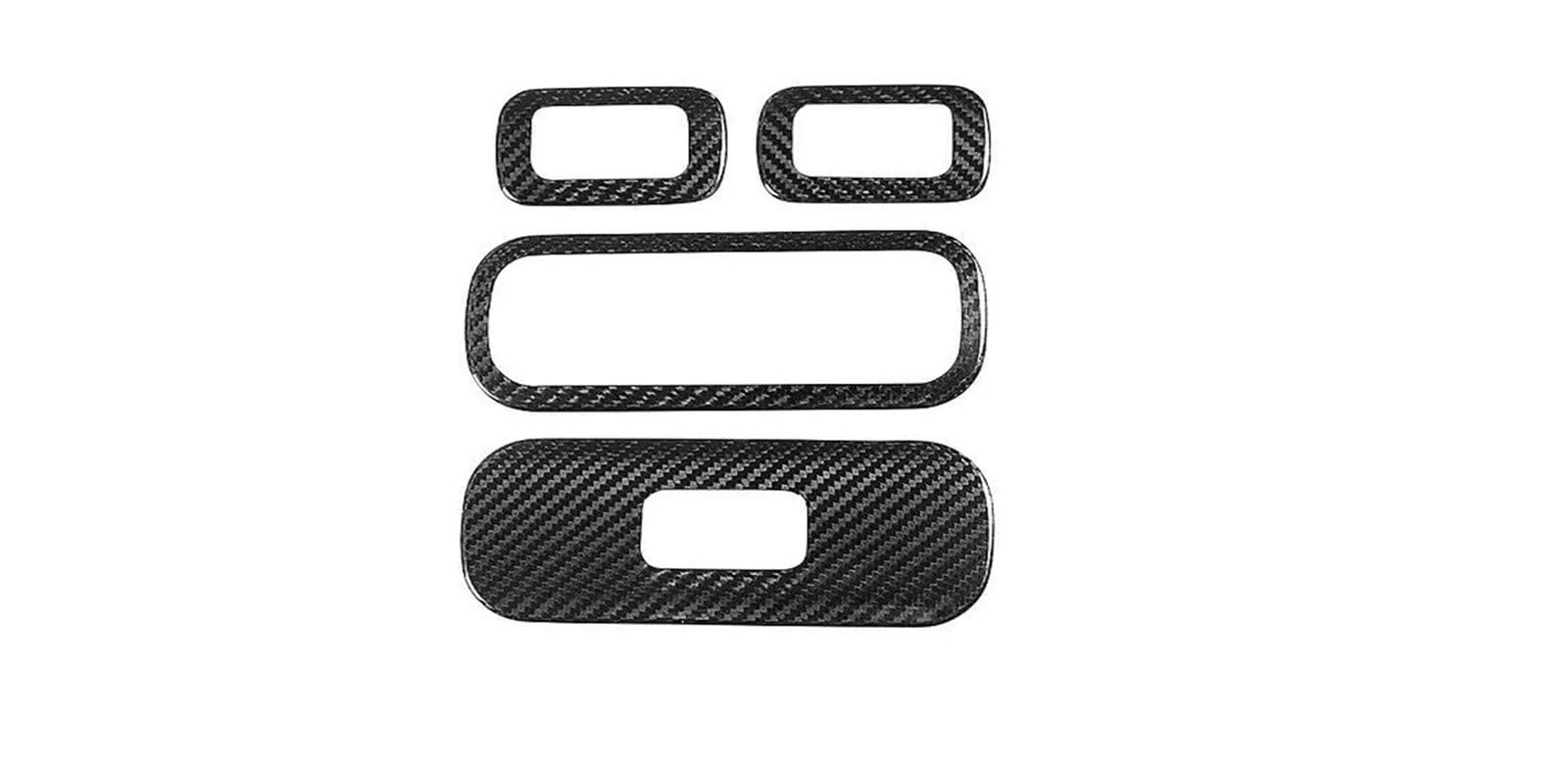 LXCHOU 4PCS Real Carbon Fiber Innen Fensterheber Schalter Taste Rahmen Panel Trim Aufkleber Kompatibel for Mercedes Benz W464 G63 g500 G550 2019-2020(Matte CF) von LXCHOU