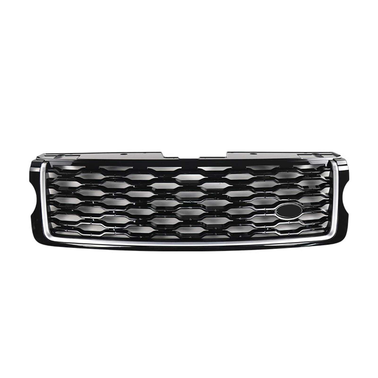 LXCHOU ABS-Auto-Frontstoßstangengrill, kompatibel mit Land Rover, kompatibel mit Range Rover Vogue L405 Upgrade 2013–2022, Mesh-Grills-Zubehör(13-17 Black Silver) von LXCHOU