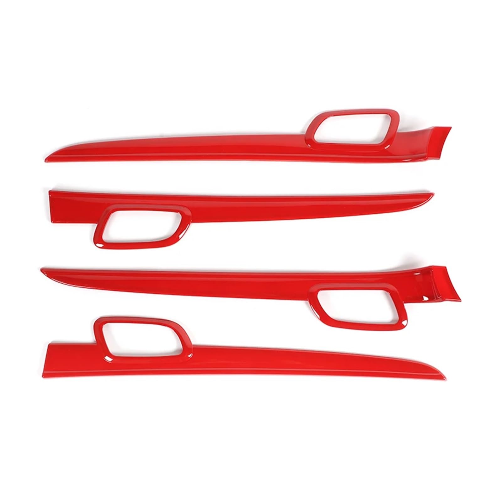 LXCHOU Auto Mittelkonsole Panel Innentürgriff Dekoration Abdeckung Trim Aufkleber Kompatibel for Jeep Grand Cherokee 2011-2020 Zubehör(B Red) von LXCHOU