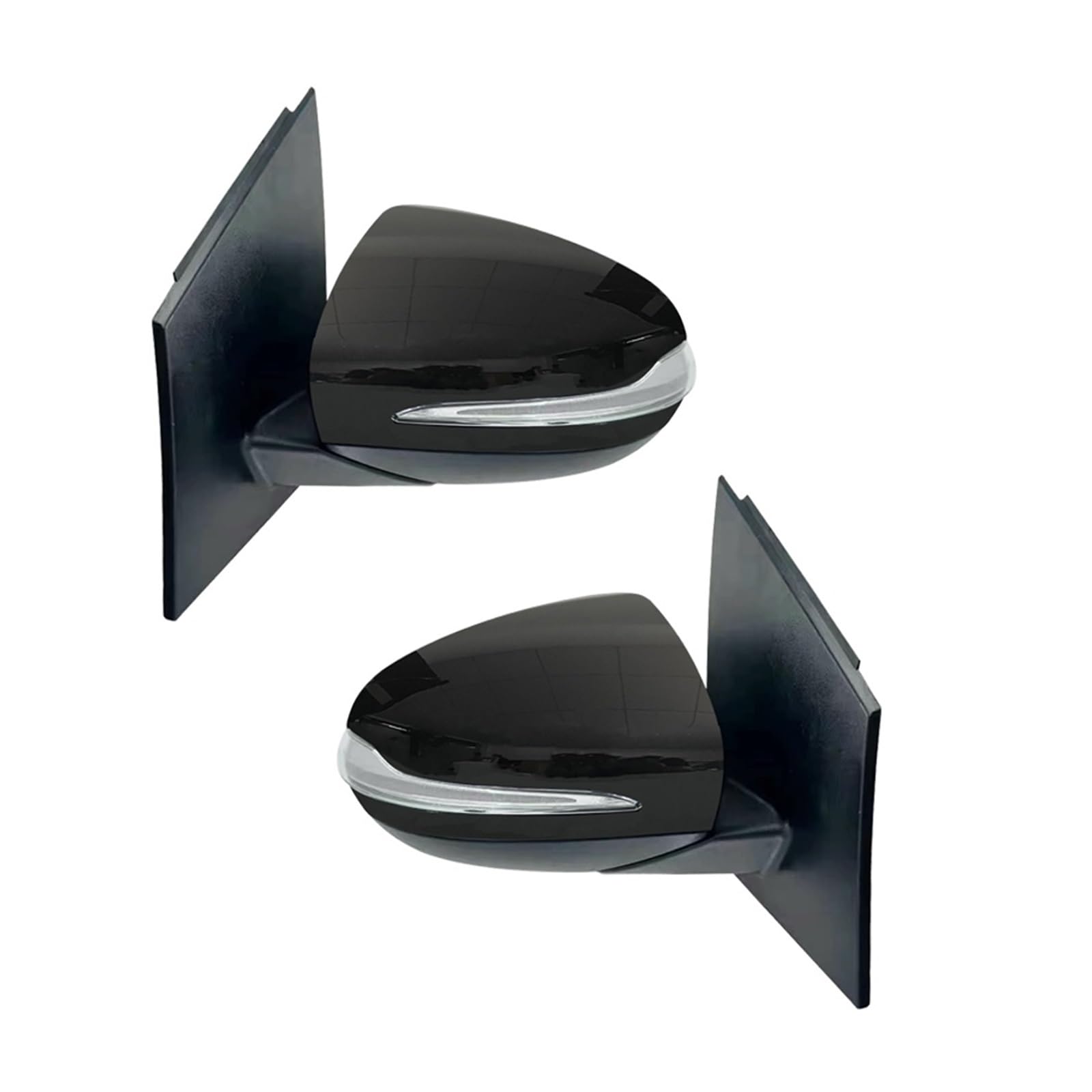 LXCHOU Auto-Rückspiegel, Seitentür-Spiegel-Baugruppe, kompatibel for Mercedes Benz W247 B-Klasse B180 B200 B260, automatische elektrische Klappspiegel-Baugruppe(1Pair Black) von LXCHOU