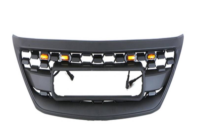 LXCHOU Frontgrill mit bernsteinfarbenen LED-Leuchten, kompatibel mit Lexus RX300-RX330 2005–2003, Auto-Frontstoßstange, modifiziertes Renngitter-Zubehör(With LED grille) von LXCHOU