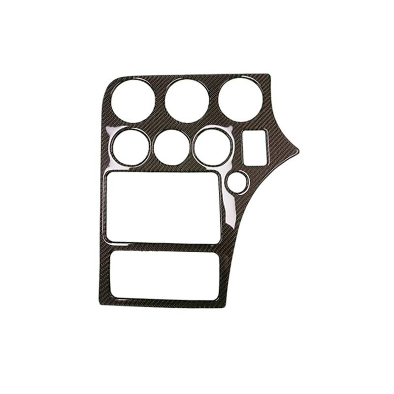 LXCHOU Kompatibel for Alfa Romeo 159 2005–2023, Kohlefaser-Zentral-CD-Radio-Luftauslass-Panel, dekorative Abdeckung, Auto-Innendekorationsaufkleber(Black RHD) von LXCHOU