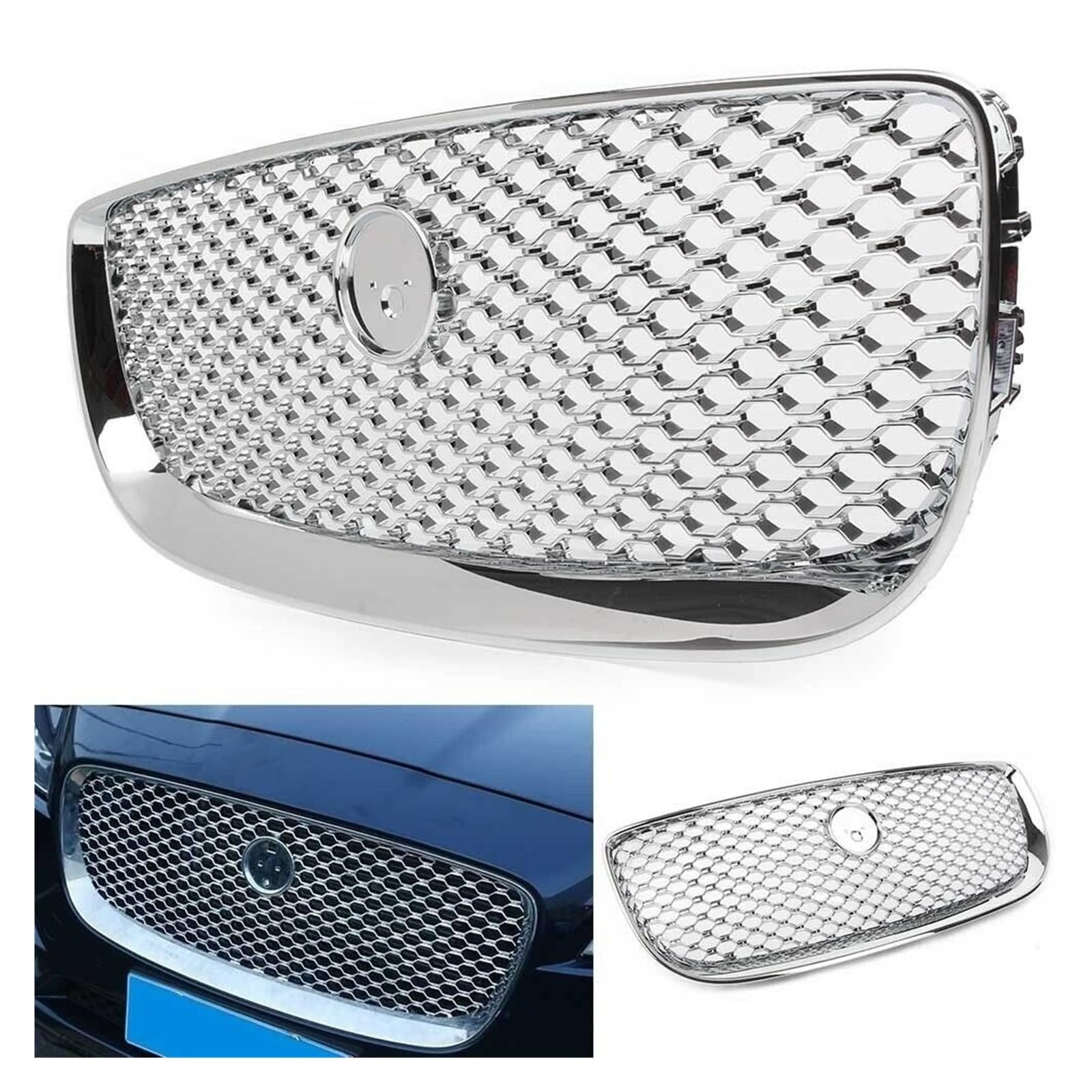 LXCHOU Kompatibel for Jaguar XJ 2010–2020(2016-2020 Silver) von LXCHOU