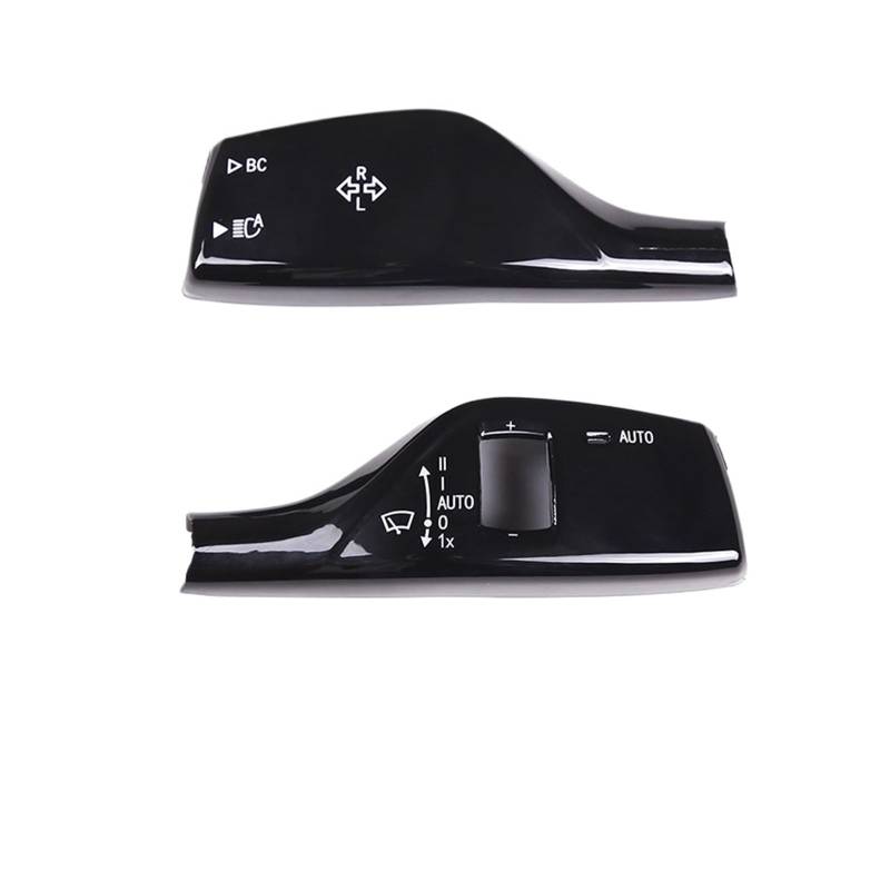 LXCHOU Kompatibel for Toyota GR Supra A90 MK5 2019-2023 ABS Auto Blinker Scheibenwischer Hebel Schalter Abdeckung Trim Aufkleber Auto Zubehör(Black) von LXCHOU