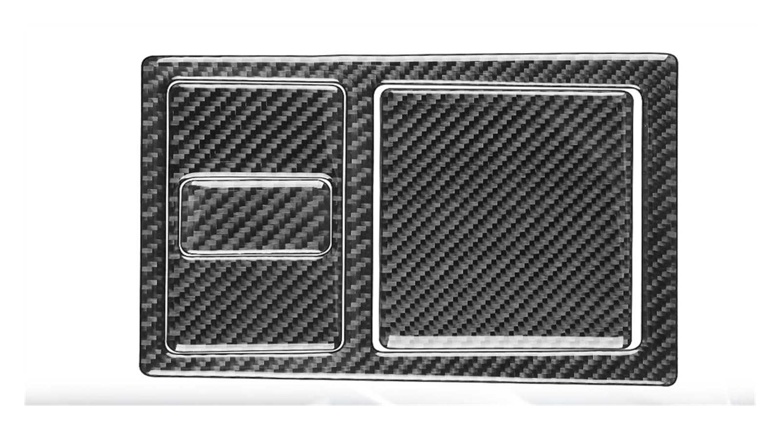 LXCHOU Kompatibel for VW Passat B5 2001-2005 Carbon Fiber Hinten Control Panel Set Trim Abdeckung Auto Innen Dekoration Zubehör Aufkleber(Black Carbon Fiber) von LXCHOU