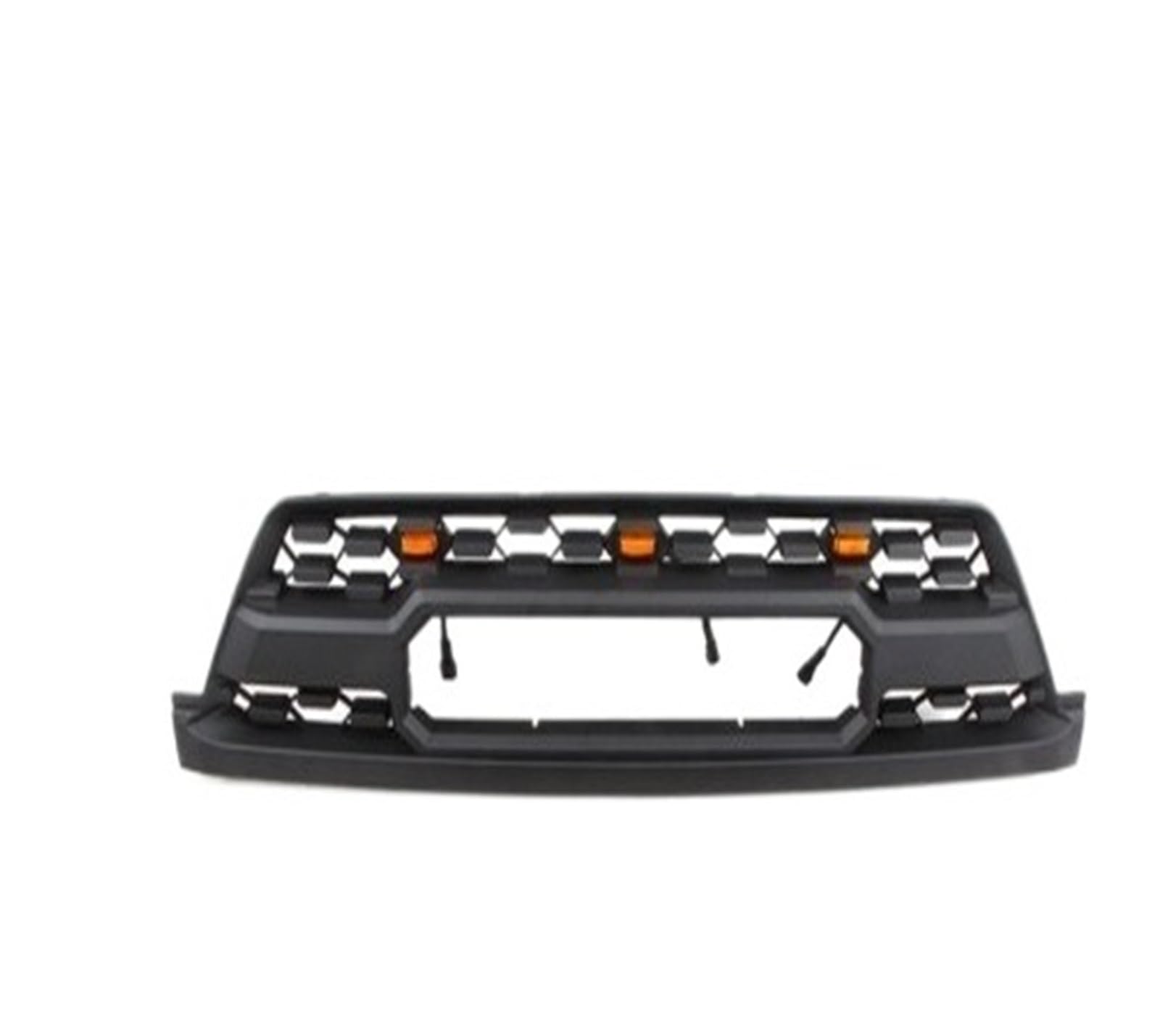 Vorderer Kühlergrill mit LED-Bernstein-Farbton, kompatibel for Toyota 4Runner N210 2002–2009, ABS, mattschwarzes Netz, dekoratives Grillzubehör(2002-2005 Black) von LXCHOU