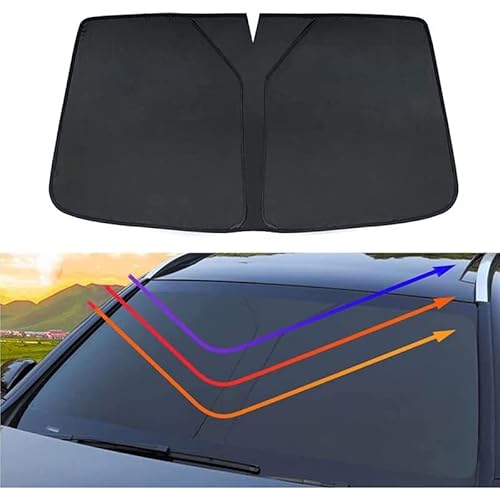 Windschutzscheiben-Sonnenschutz für XC90 (2010–2014) – UV-Schutz für Frontscheibe, einfach zu faltende Sonnenblende für effektive Wärmereduktion und Schutz im Inneren von LXJBBD