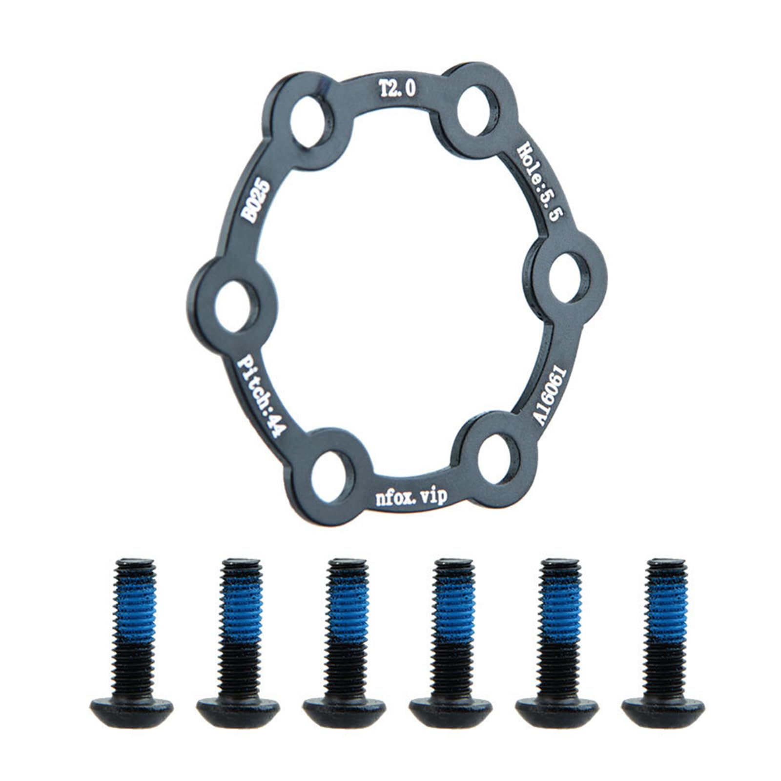 Elektroroller Bremsscheibe Aluminiumlegierung 6 Loch Bremsscheibe mit 6 Schrauben Scheibenbremse Rotor Fahrräder Bremszubehör von LXJLXD