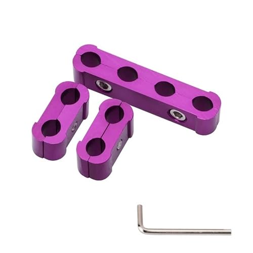 1 Satz Auto Zündkerze Elektrische Drahtklemme Trennlinie Zündkabel Clip Aluminiumlegierung Universal Auto Dekoration(Purple) von LXRTKL