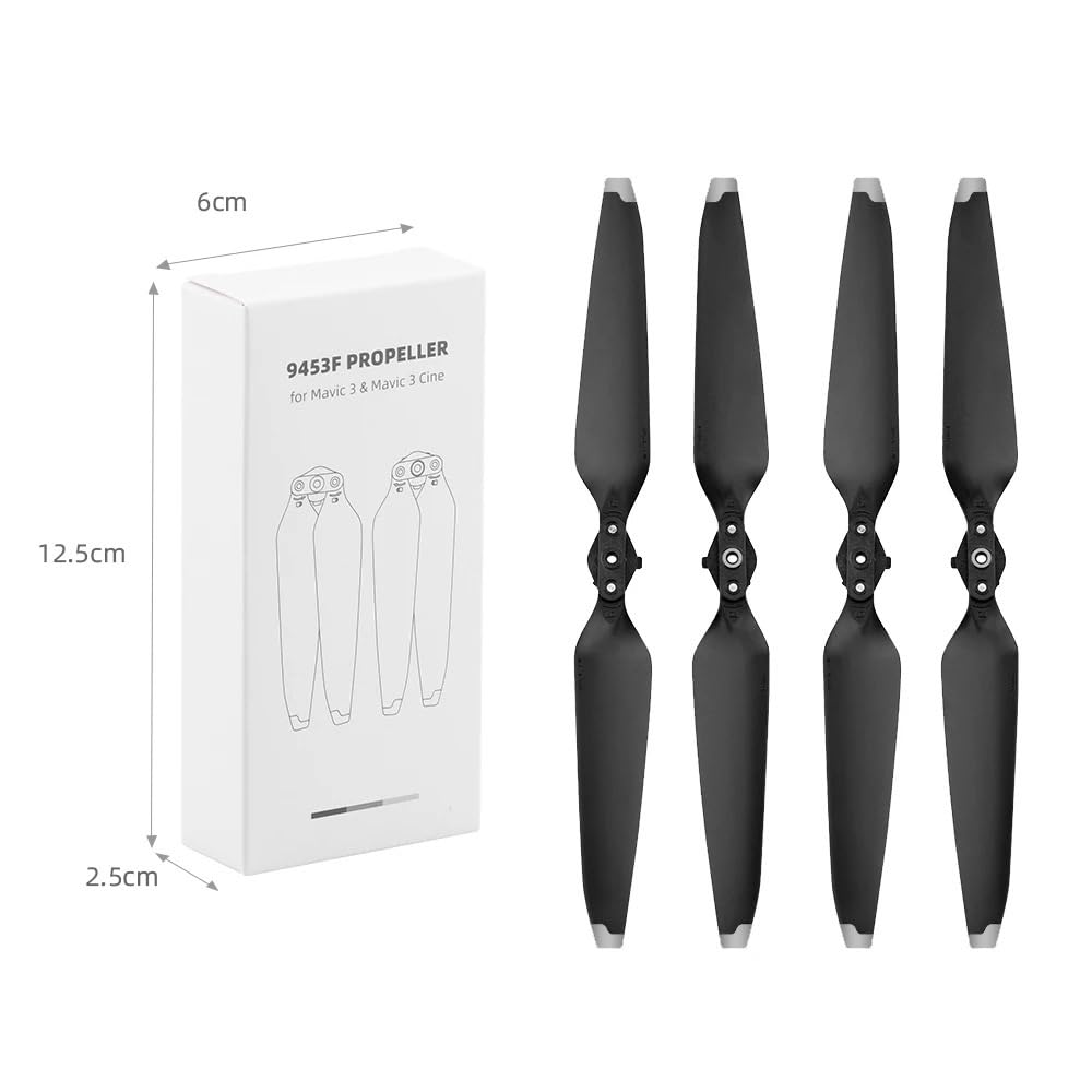 4/8 Pcs Quick Release Propeller Kompatibel mit D-J I Mavic 3 Pro/3 Cine/3 Classic 9453F Faltbare Klinge fans Requisiten Drone Zubehör(2 pair siliver) von LXRTKL