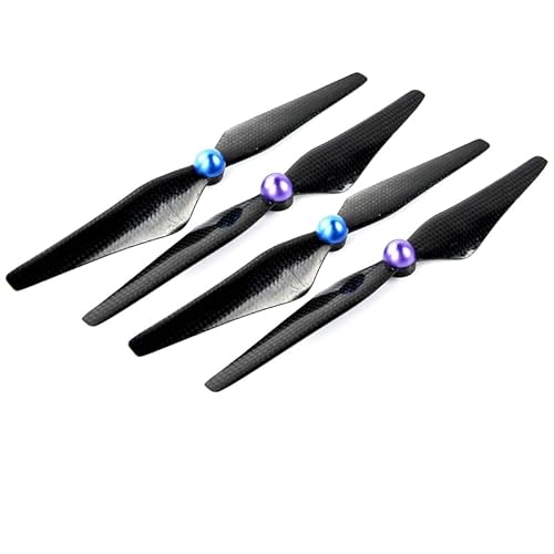 4-teiliges Propellerblatt aus Kohlefaser, CW CCW, selbstsicherndes 9450-Blatt for kompatibel mit DJI Phantom 3 Standard/Professional/Advanced Drone(Blue Purple) von LXRTKL