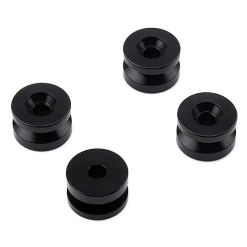 4Pcs Top Hinten Gepäck Lagerung Schwanz Box Stamm Halterung Buchse Pad Spacer Schnalle(Black) von LXRTKL