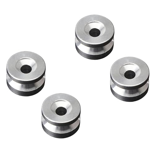 4Pcs Top Hinten Gepäck Lagerung Schwanz Box Stamm Halterung Buchse Pad Spacer Schnalle(Silver) von LXRTKL