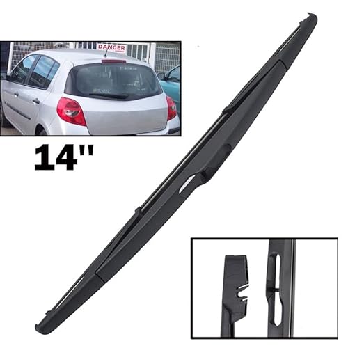 Scheibenwischer 14" Heckwischerblatt for Renault Clio III 3 Hatchback 06.2005-2012 Windschutzscheibe Windschutzscheibe Heckscheibe von LXURY